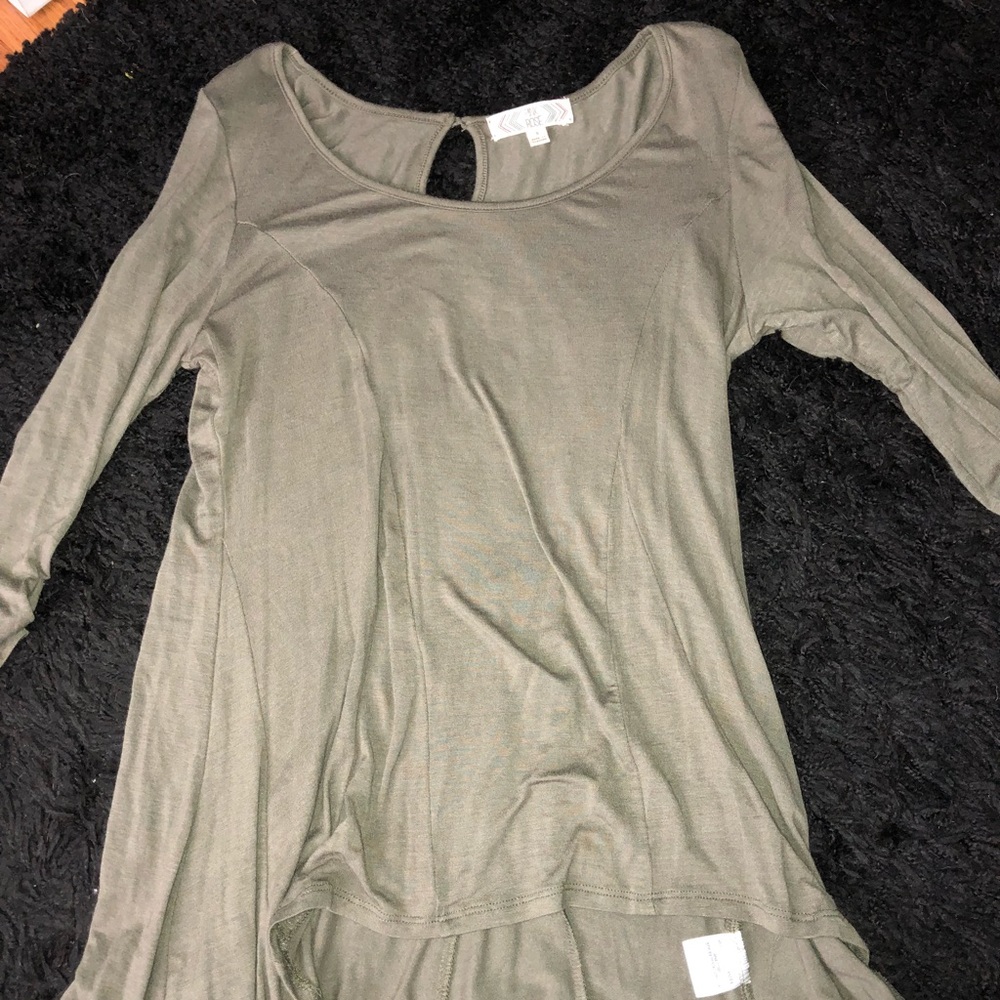 Olive Green High Low Top